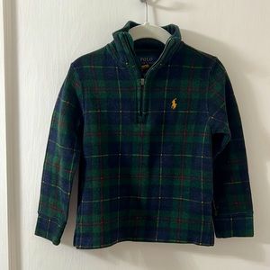 Plaid 1/4 Zip Pullover